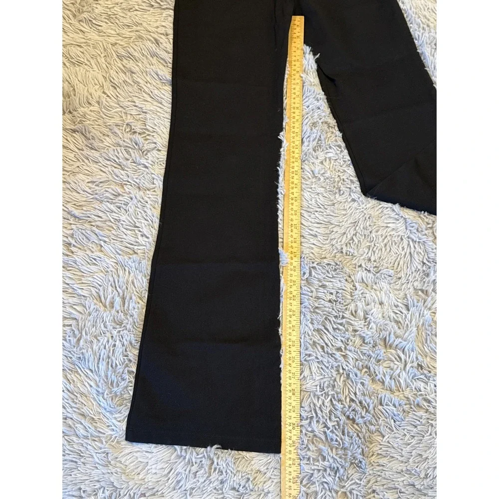 Betabrand Dress Pant Yoga Pants Black Bootcut Size S Long W0104-BK‎